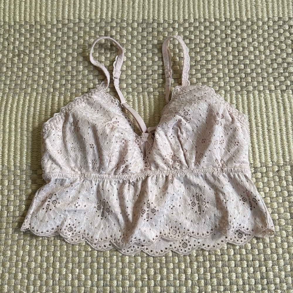 Aerie Longline Pink bralette